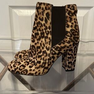 Sam Edelman leopard booties